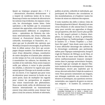 Histoires globales
