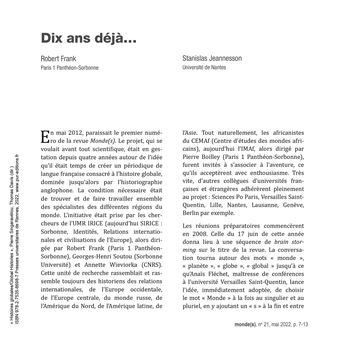 Histoires globales