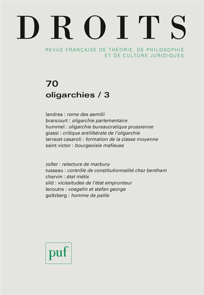 Droits, N° 70, février 2020 : Oligarchies