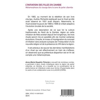 L'initiation des filles en Zambie