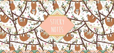 Sticky notes box Luiaard