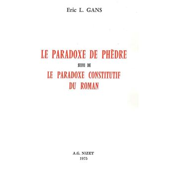 Le Paradoxe de Phèdre