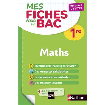 Mes fiches ABC pour le BAC Maths 1re