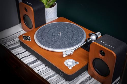Platine vinyle House Of Marley Simmer Down Bluetooth + Enceintes amplifiées  Bluetooth House of Marley Simmer Down Duo