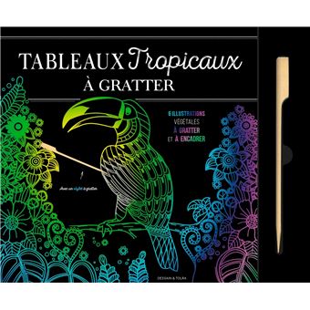 Tableaux tropicaux à gratter