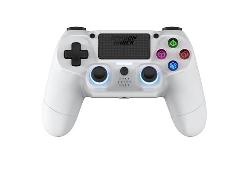 Non Communiqué Blanc Dragonshock Wireless Controller Mizar White Ps4
