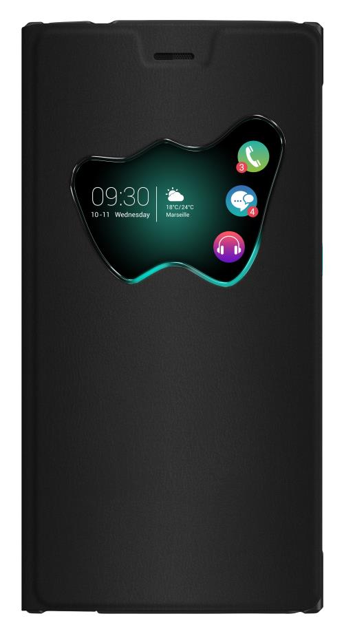 Etui Folio Wiko W Vision pour Highway Star Noir