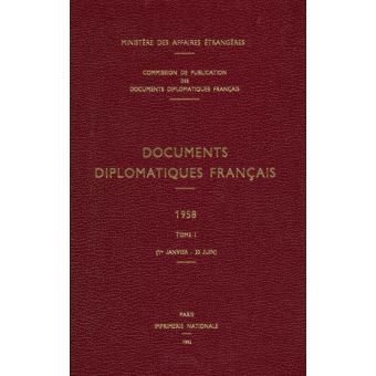Documents diplomatiques français