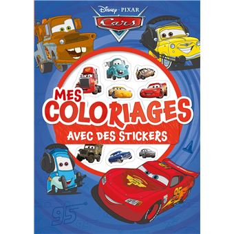 CARS - Mes Coloriages avec Stickers - Disney Pixar