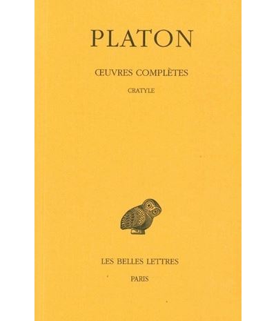 Œuvres complètes. Tome V, 2e partie: Cratyle