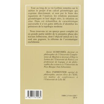 Caracteristique géométrique