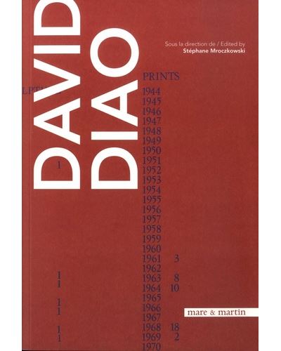 Monographie David Diao