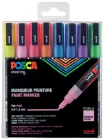 Set de 8 marqueurs Posca Pailleté Modèle aléatoire