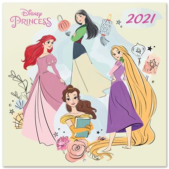 Calendrier 2021 30x30 Disney Princess Classics