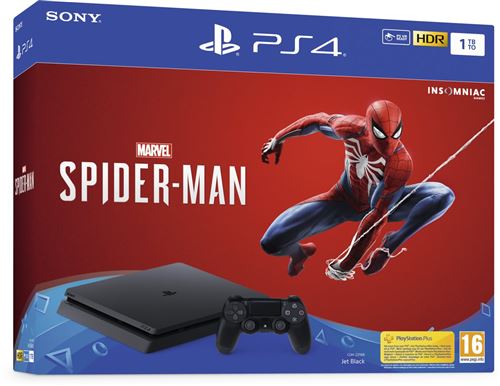 Pack console Sony Slim 1TB + Spider-Man PlayStation 4 Console bij Fnac.be