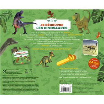 Je découvre les dinosaures - coffret avec lampe