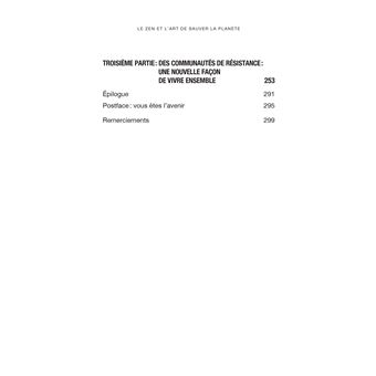 Le Zen et l'Art de sauver la planète