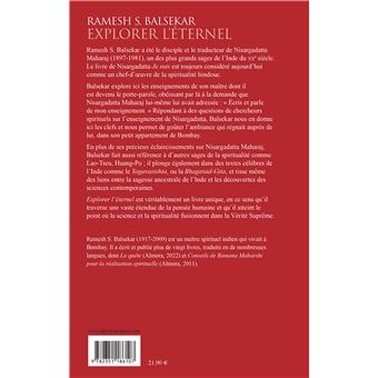 Explorer l'éternel - Essais sur l'enseignement de Nisargadatta Maharaj