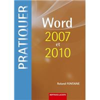 Word 2007 Logiciels Bureautiques Livre Bd Fnac - 