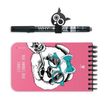 Carnet à spirale WhyNote Panda avec stylo