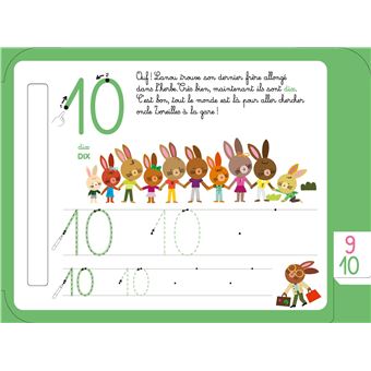 Les livres-ardoises - Mes premiers chiffres