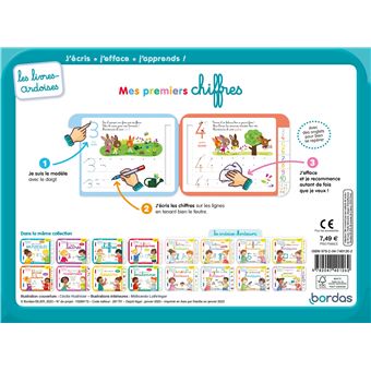 Les livres-ardoises - Mes premiers chiffres