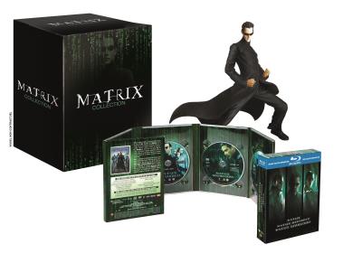 Matrix - Coffret de la Trilogie Combo Blu-Ray + DVD + Statue Edition Limitée