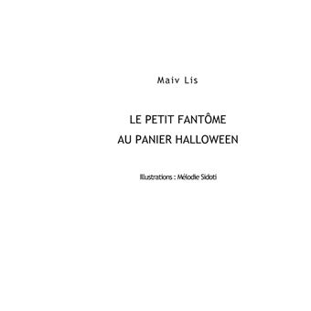 Le petit fantôme au panier Halloween