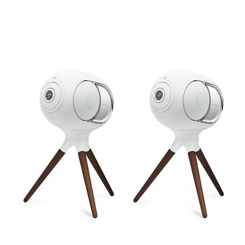 Enceinte sans fil Devialet Phantom I 103 dB Light Chrome + Pieds d’enceintes Devialet Treepod Iconic White