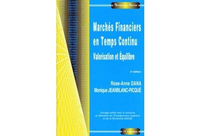 Marches financiers en temps continu