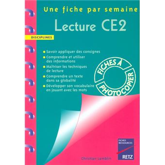 Lecture Ce2 Fiches A Photocopier Broche Christian Lamblin Achat Livre Fnac