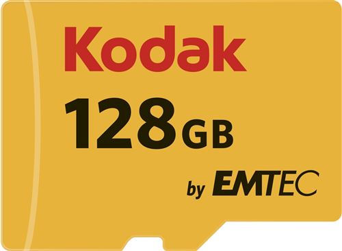 Kodak microSDXC 128GB Class 10 UHS-1 U1 met adapter