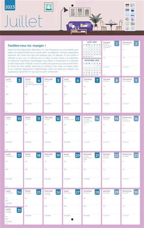 Organiseur Mémoniak spécial Couple, calendrier mensuel (sept. 2023- déc.  2024): 9782383823483: : Books