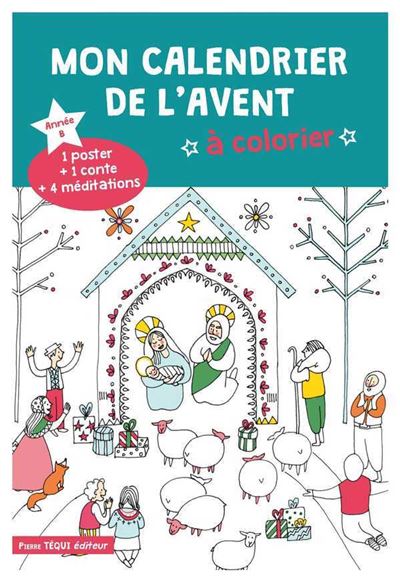 Mon calendrier de l'avent à colorier Année B