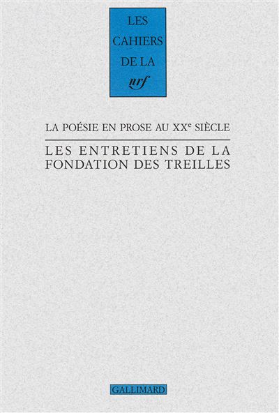 La poesie en prose au XXᵉ siecle