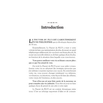 Le pouvoir du PLUS