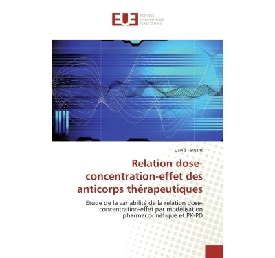 Relation dose-concentration-effet des anticorps thérapeutiques
