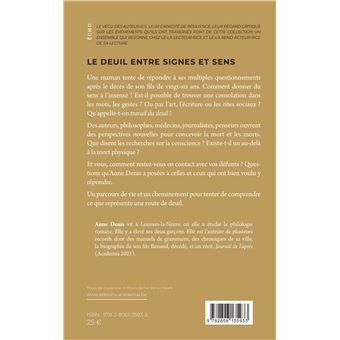 Le deuil entre signes et sens