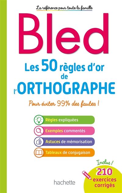 BLED Les 50 règles d'or de l'orthographe - Daniel Berlion - broché