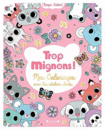Trop mignons ! Mes coloriages avec des stickers dorés
