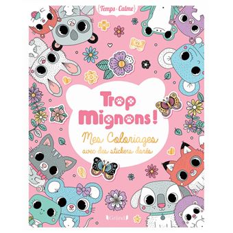 Trop mignons ! Mes coloriages avec des stickers dorés