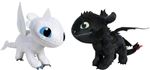 Peluche Dragons Krokmou et Furie éclair 40 cm