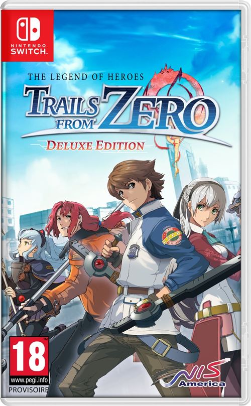 Pochette avant du jeu The Legend of Heroes: Trails from Zero Deluxe Edition Nintendo Switch