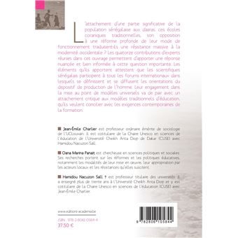 Contributions, adhésions et résistances sénégalaises au modèle mondial d'éducation