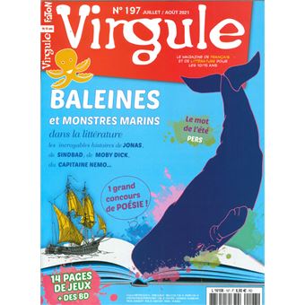 Virgule N° 197 : Baleines et monstres marins dans la littérature - juil/aout 2021