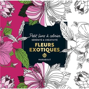 Petit livre à colorier - Fleurs exotiques