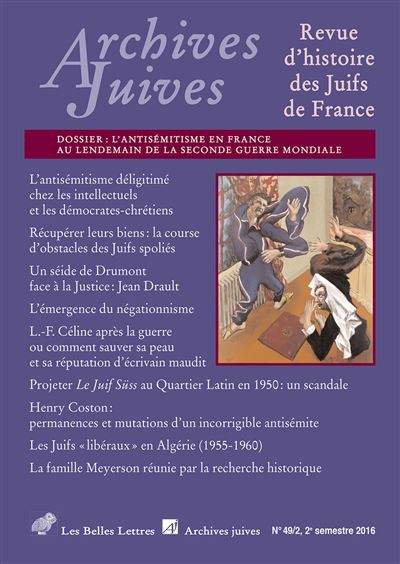 Archives Juives n° 49/2 -  Collectif - broché
