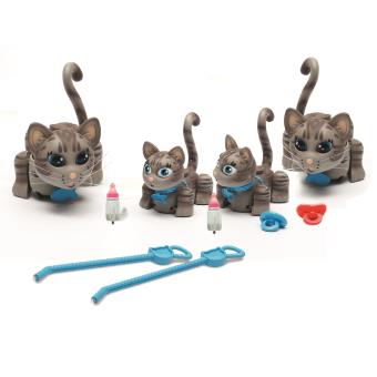 Grande Famille Chats Gris Rayes Pet Parade Autres Figurines Et Repliques Achat Prix Fnac