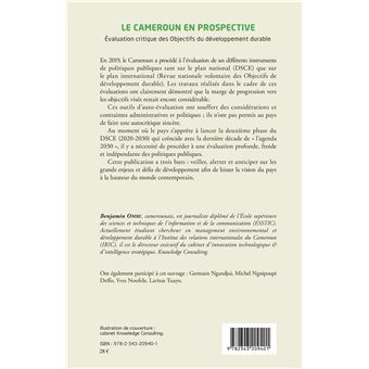 Le Cameroun en prospective