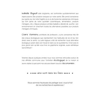 Fée ton ménage écoLOgique écoNOmique et non toxique